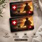 Personalized Swiss Soldier/ Veteran With Rank, Name And Year Aluminum Wallet Card - 1772496