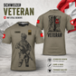 Personalized Swiss Solider/ Veteran Camo With Name And Rank T-Shirt 3D Printed - 17059680