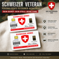 Personalized Swiss Soldier/ Veteran With Rank, Name And Year Aluminum Wallet Card - 17671392