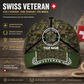 Baseballkappe mit Camouflage-Muster, personalisierbar, mit Rang und Namen, für Schweizer Soldaten/Veteranen – 17121888