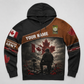 Personalized Canada Soldier/Veteran with Name & Rank Hoodie All Over Printed - 177880321