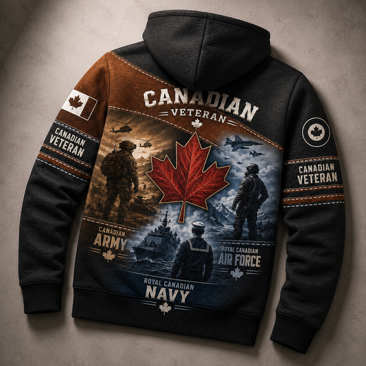 Personalized Canada Soldier/Veteran with Name & Rank Hoodie All Over Printed - 177880322