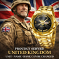 Personalized UK Soldier/ Veteran With Rank and Name, Year Gentleman Crystal Metal Watch - 17387136