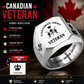 Personalized Canada Soldier/Veteran with Name and Rank Engraved Men’s Ring - 17629920