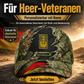 Baseballkappe mit Camouflage-Muster, personalisierbar, mit Rang und Namen, für deutsche Soldaten/Veteranen – 1684368002