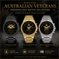 Personalized Australia Soldier/ Veteran With Name And Year Gentleman Stainless Steel Watch - 17391456