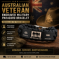 Personalized Australia Soldier/ Veteran Engraved Military Paracord Bracelet With Name And Rank - 17751744