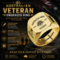 Personalized Australia Soldier/Veteran with Name, Year and Rank Engraved Men’s Ring - 1763424001
