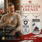 Personalized Swiss Soldier/Veteran with Rank, Name & Year Dog Tag Necklace - 17657568