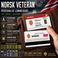Personalized Norway Soldier/ Veteran With Rank, Name And Year Aluminum Wallet Card - 17502912