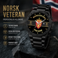 Personalized Norway Soldier/ Veteran With Name And Rank Gentleman Stainless Steel Watch - 17388000