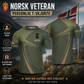 Personalisiertes T-Shirt mit Camouflage-Muster für norwegische Soldaten/Veteranen mit Namen und Rang, 3D-Druck – 1401240003