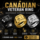 Personalized Canada Soldier/Veteran with Name, Year and Rank Engraved Men’s Ring - 17635104