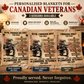 Personalized Canadian Soldier/ Veteran With Name, Rank And Year Fleece Blanket 3D Printed - 17289504