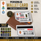 Personalized Norway Soldier/ Veteran With Rank, Name And Year Aluminum Wallet Card - 17470944