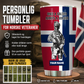 Personalisierter Becher mit Camouflage-Muster für norwegische Veteranen/Soldaten mit Rang und Namen, komplett bedruckt – 1804230002