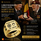 Personalized Belgium Soldier/Veteran with Name, Year and Rank Engraved Men’s Ring - 17635104