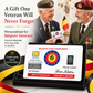 Personalized Belgium Soldier/ Veteran With Rank, Name And Year Aluminum Wallet Card - 17472672