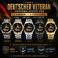 Personalized Germany Soldier/ Veteran With Rank and Name, Year Gentleman Crystal Metal Watch - 17780256