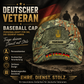 Casquette de baseball camouflage personnalisée avec rang et nom pour soldat/ancien combattant allemand - 16843680