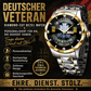Personalized Germany Soldier/Veteran with Name and Rank Diamond-Cut Bezel Watch - 1761350401