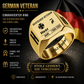Personalized Germany Soldier/Veteran with Name, Year and Rank Engraved Men’s Ring - 17635104