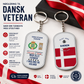 Personalized Rank And Name And Year Denmark Soldier/Veterans Acrylic Keychain - 17681760