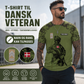 T-shirt personnalisé avec camouflage soldat/vétéran du Danemark avec nom et grade imprimé en 3D - 1212230001