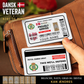 Personalized Denmark Soldier/ Veteran With Rank, Name And Year Aluminum Wallet Card - 17470944