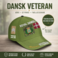 Casquette de baseball camouflage personnalisée avec grade, année et nom pour soldat/vétéran du Danemark - 17236800