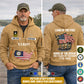 Navy Rating - Land Of The Free Home Of The Brave – Personalized Zip Hoodie Multicolor, Custom Rank Unit Military Branch Zip Hoodie Multicolor, 250th USA, 4th of July - 17700768