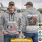 Air Force Badge - Land Of The Free Home Of The Brave – Personalized Zip Hoodie Multicolor, Custom Rank Unit Military Branch Zip Hoodie Multicolor, 250th USA, 4th of July - 17700768