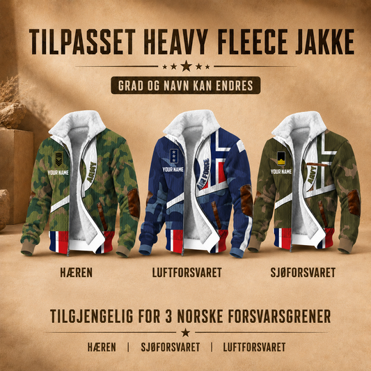 Personalized Norway Soldier/Veteran Heavy Fleece Jacket All Over Printed - QK1780444801