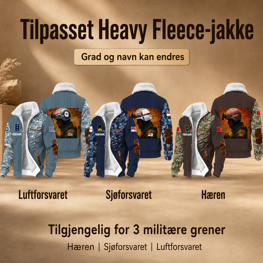 Personalized Norway Soldier/Veteran Heavy Fleece Jacket All Over Printed - QK1780444802