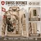Personalized Swiss Soldier/Veteran with Name and Rank Hoodie All Over Printed - QK1779148833