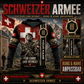 Personalized Swiss Soldier/Veteran with Name & Rank Hoodie All Over Printed - QK1779321613