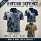Personalized UK Soldier/Veteran Camo with Name and Rank Polo All Over Printed - QK1779408018