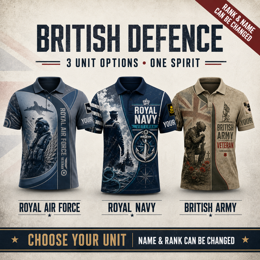 Personalized UK Soldier/Veteran with Name and Rank Polo All Over Printed - QK1779408019
