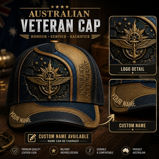 Personalized Name Australia Soldier/Veterans All Over Printed Baseball Cap - QK1779667204