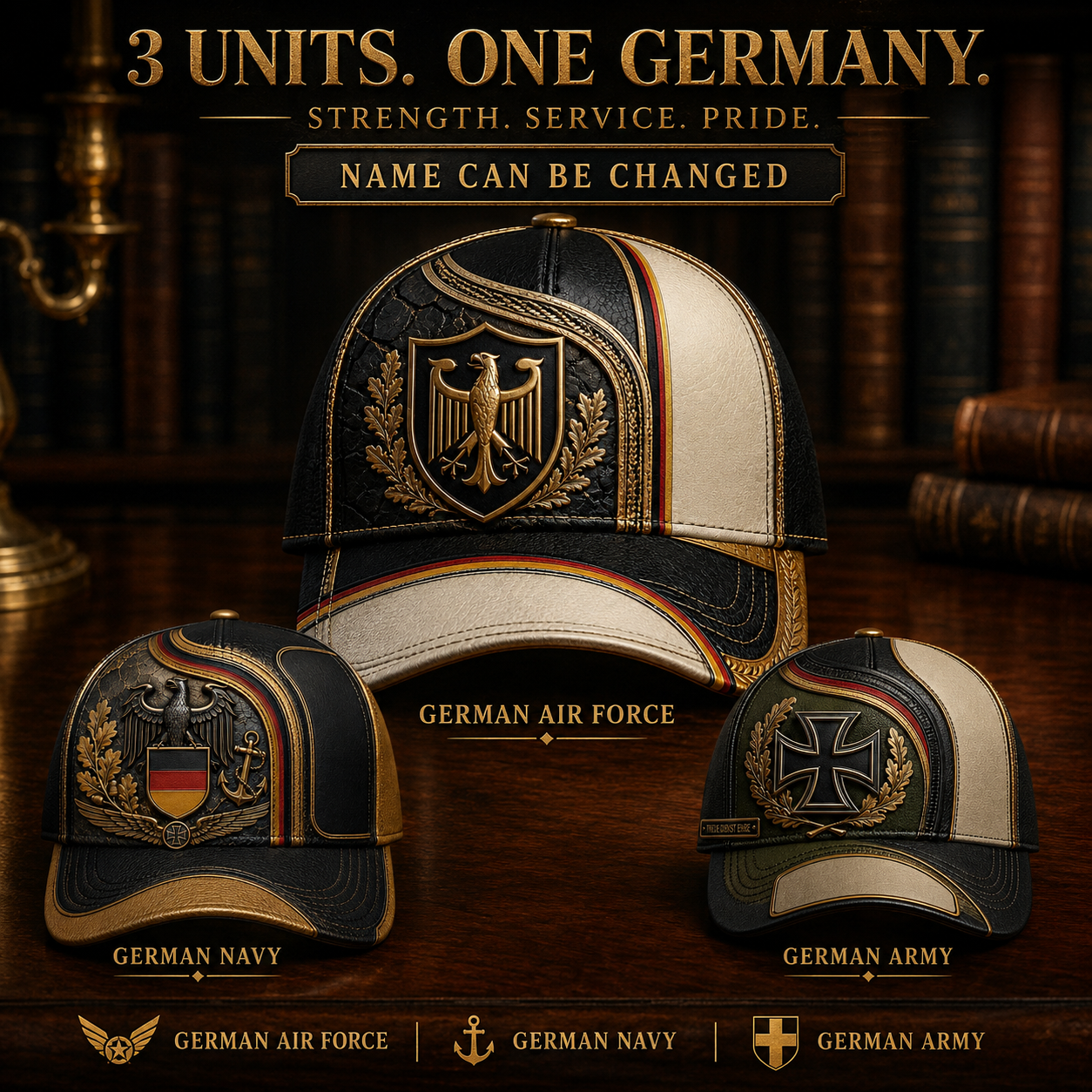 Personalized Name Germany Soldier/Veterans All Over Printed Baseball Cap - QK1779667212