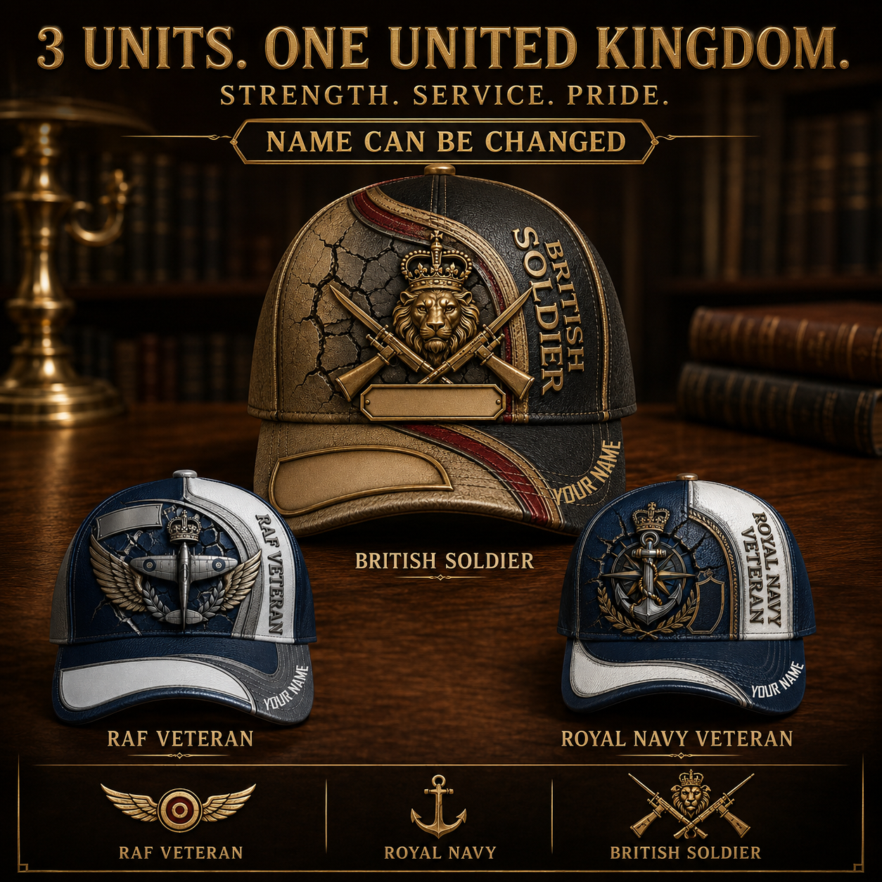 Personalized Name UK Soldier/Veterans All Over Printed Baseball Cap - QK1779667218