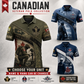Personalized Canada Soldier/Veteran with Name and Rank Polo All Over Printed - QK1779753609