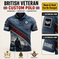 Personalized UK Royal Air Force Soldier/Veteran with Name and Rank Polo All Over Printed - QK1779753619