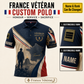 Personalized France Soldier Veteran with Name and Rank Polo All Over Printed - QK1779753623