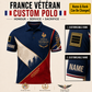 Personalized France Soldier Veteran with Name and Rank Polo All Over Printed - QK1779753624