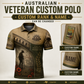 Personalized Australia Soldier/Veteran with Name and Rank Polo All Over Printed - QK1779753601