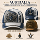 Personalized Name Australia Soldier/Veterans All Over Printed Baseball Cap - QK1779667203