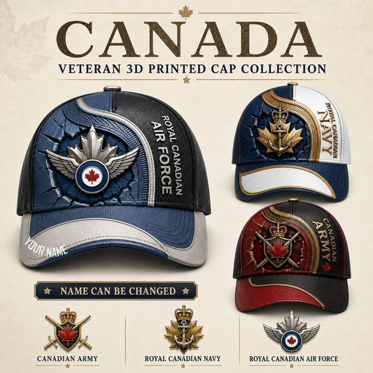 Personalized Name Canada Soldier/Veterans All Over Printed Baseball Cap - QK1779667205