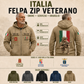 Personalized Italy Soldier/Veteran Tactical Zip Hoodie - QK1779926402