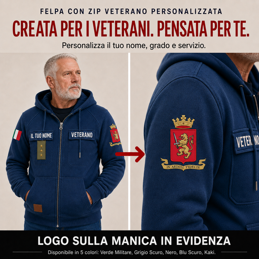 Personalized Italy Soldier/Veteran Tactical Zip Hoodie - QK1779840008